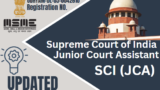 Supreme Court of India (SCI) Junior Court Assistant Batch