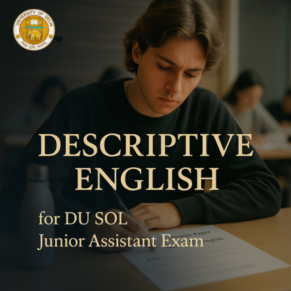 DU SOL (Junior Assistant Exam) (With Evaluation)