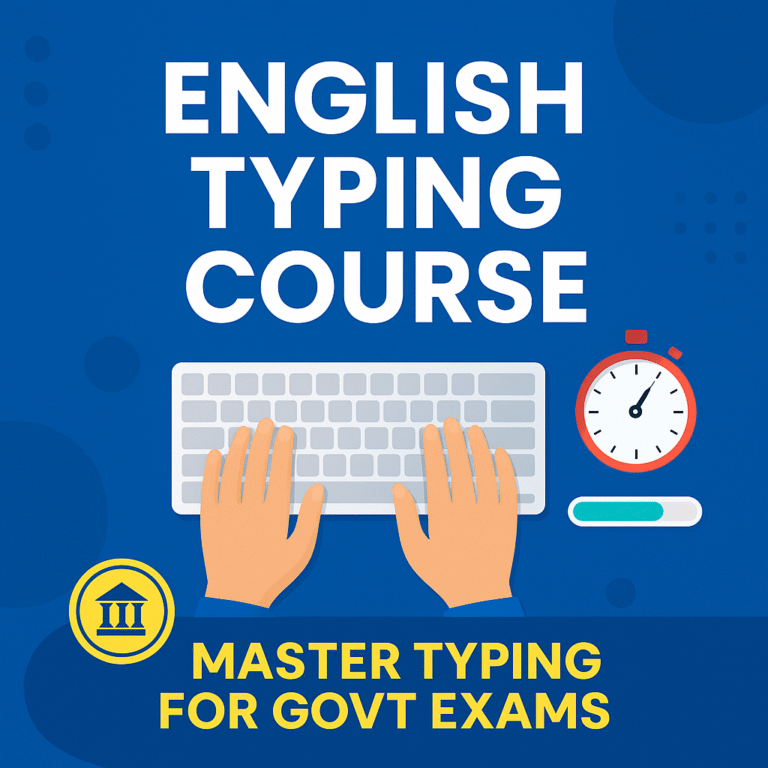 English Typing Course By Ashish Gupta Sir