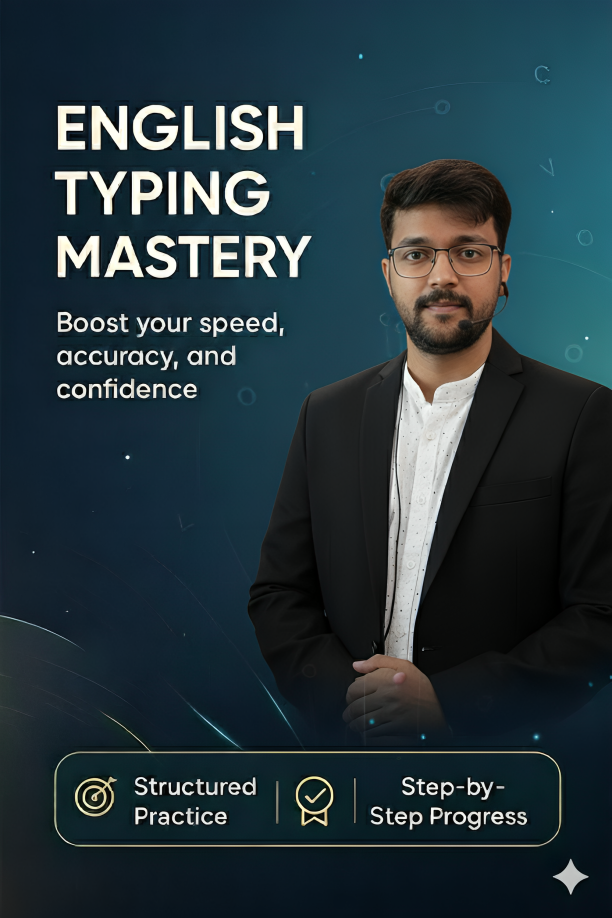 English Typing Mastery Course By Ashish Sir