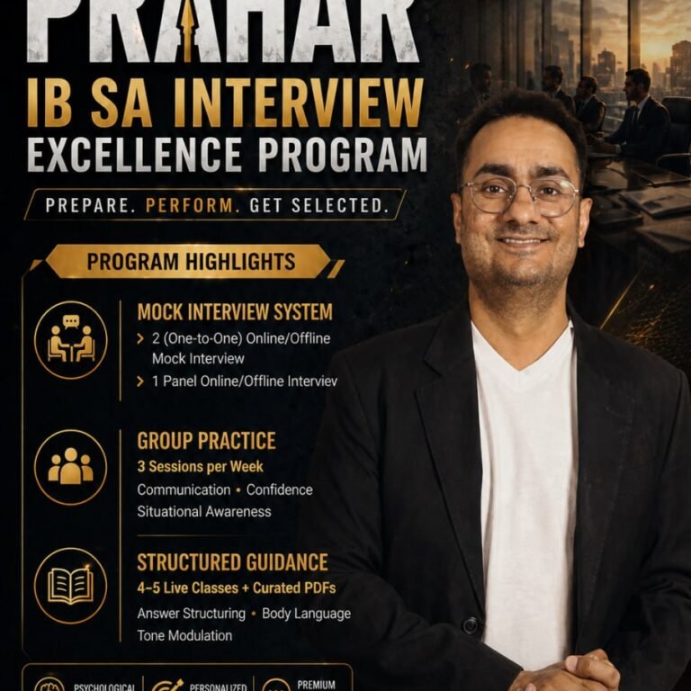 PRAHAR — IB SA Interview Excellence Program