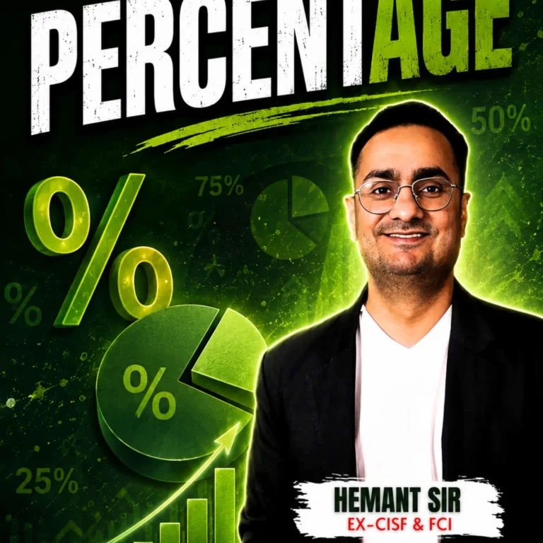 PERCENTAGE | BY RAJ SIR