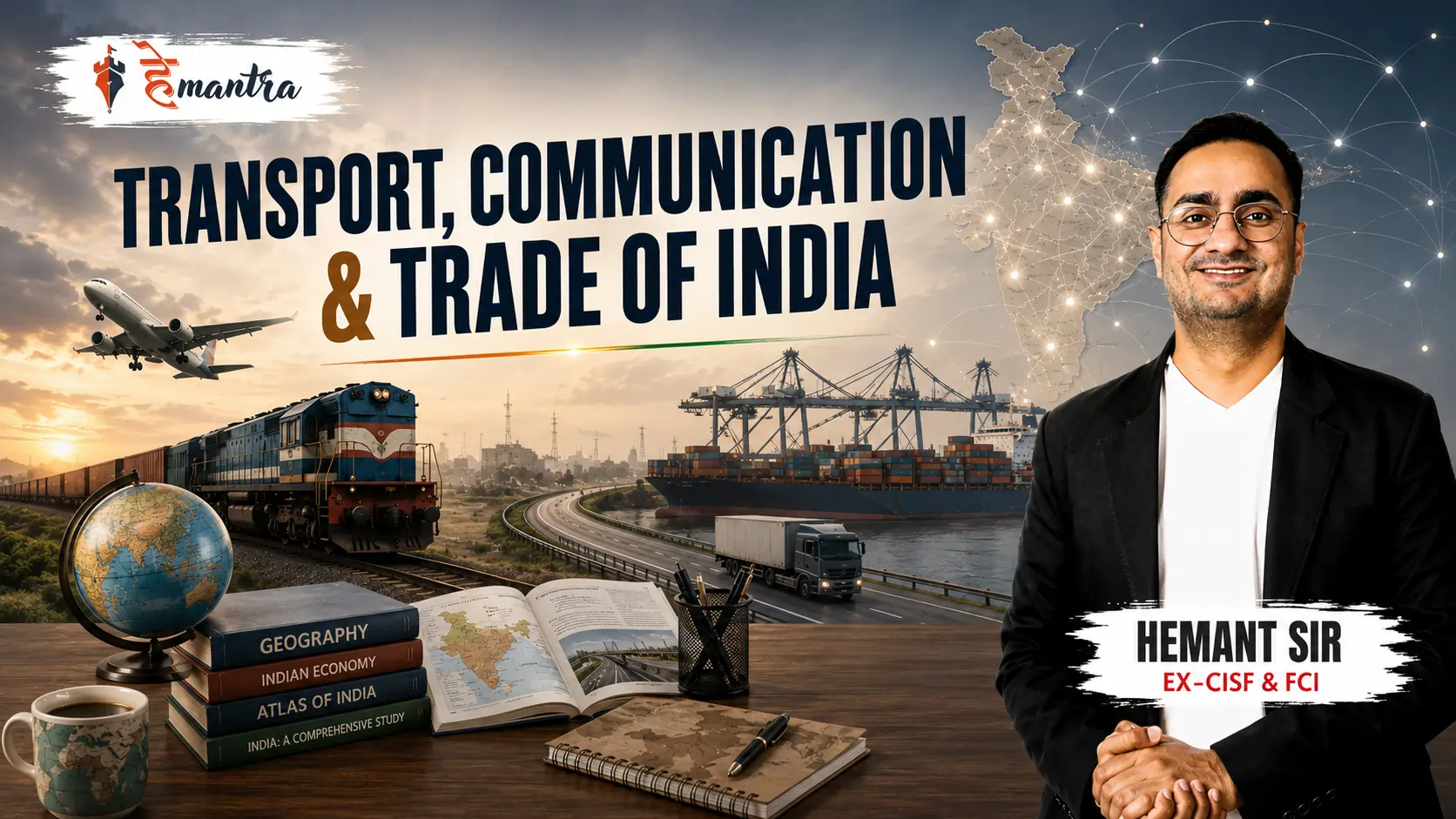 TRANSPORT, COMMUNICATION & TRADE OF INDIA | BY SHANKAR