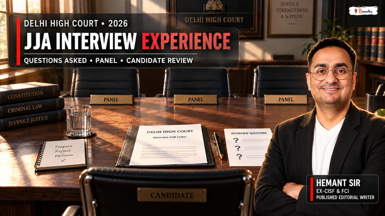 Delhi High Court JJA Interview Experience 2026