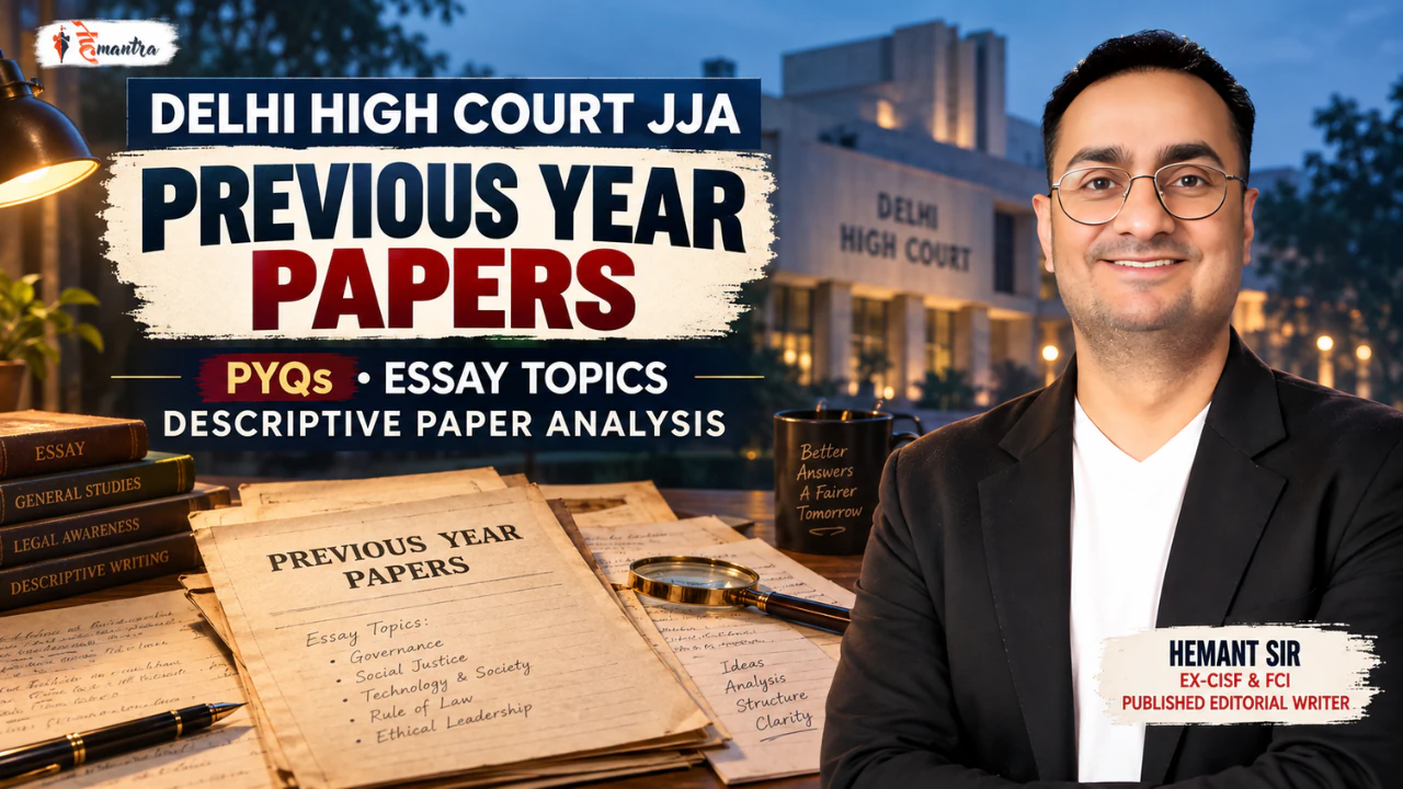 Delhi High Court JJA Previous Year Question Papers
