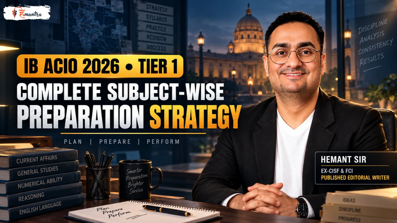 IB ACIO 2026 Tier 1 preparation subject-wise strategy